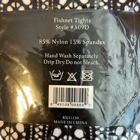 New in package Isadora fishnet tights black. One size. Never opened. - Picture 4 of 4